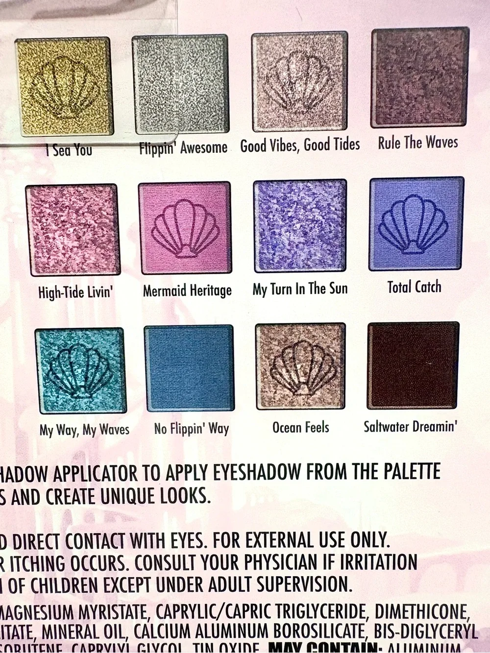 Disney Princess Little Mermaid Ariel Eyeshadow Palette 0.51oz Taste Beauty